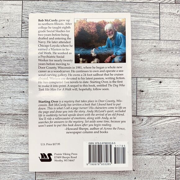 Starting Over - An Andy McLeod Mystery - Bob McCurdy - SIGNED - PB - NEW - Picture 4 of 14